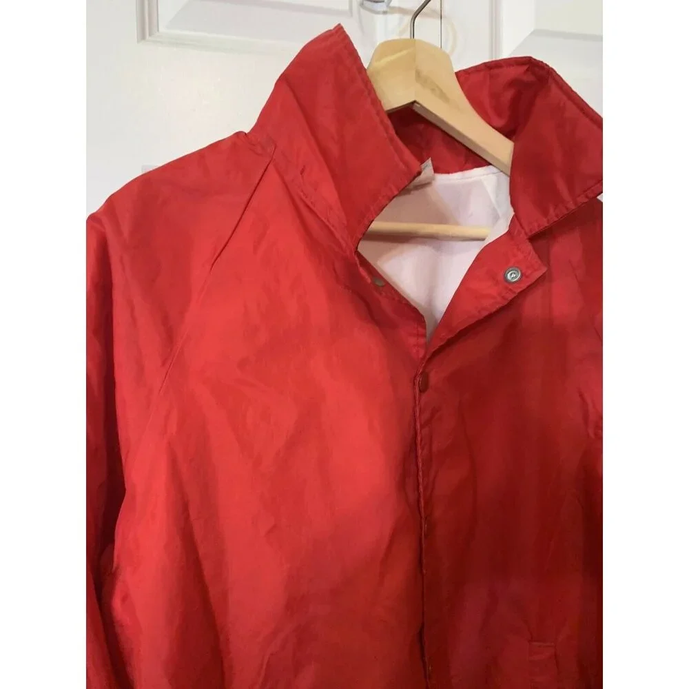 Vintage 90's Hartwell Continental Red Sox Jacket Windbreaker‎ Sz L Red Men’s